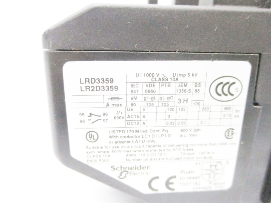 TELEMECANIQUE LR2D3359 48-65A NSNP