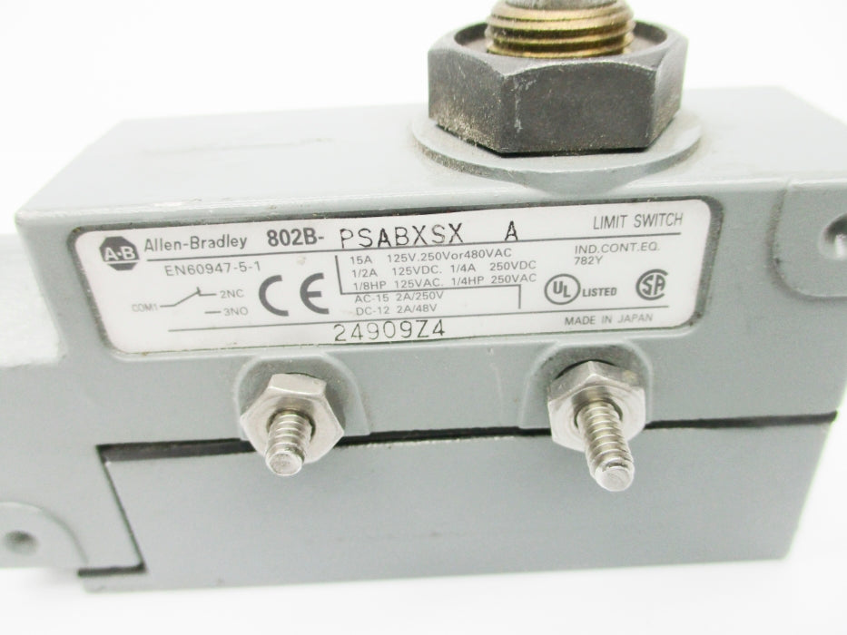 INDUSTRIAL SPARE PART 802B-PSABXSX SER. A UNMP