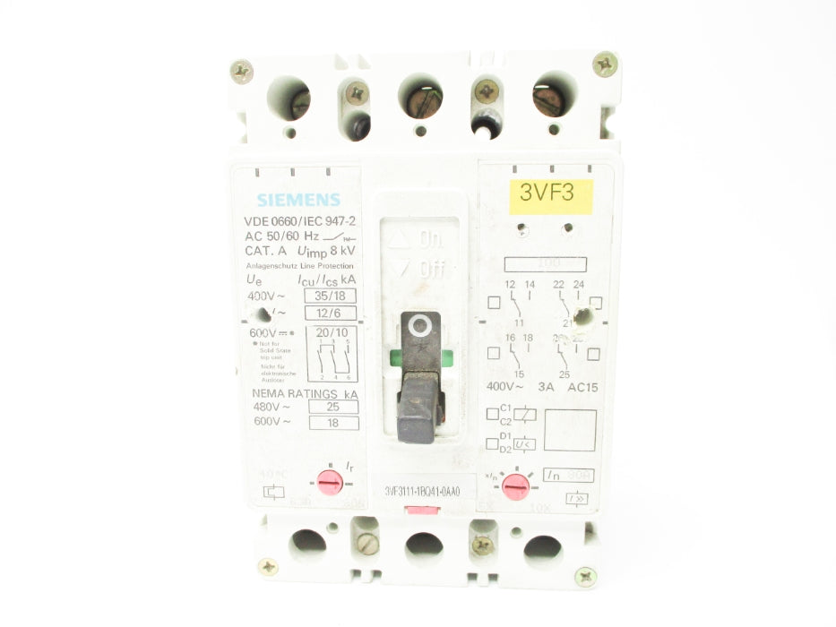 SIEMENS 3VF3111-1BQ41-0AA0 80/100A UNMP