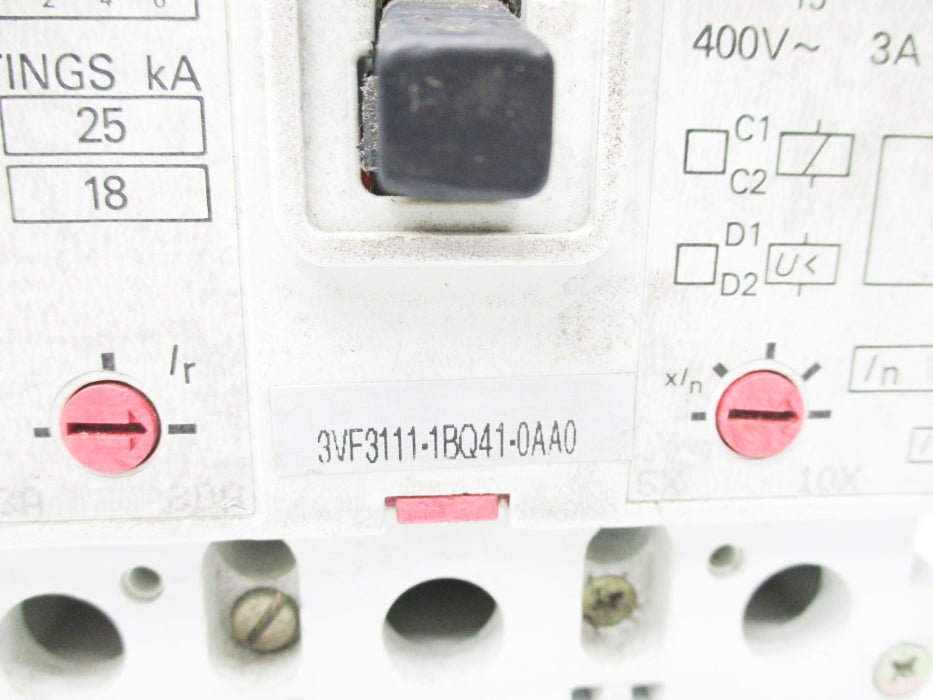 SIEMENS 3VF3111-1BQ41-0AA0 80/100A UNMP