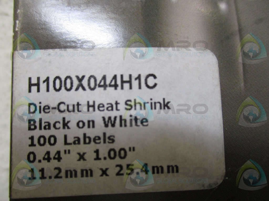 PANDUIT H100X044H1C HEAT SHRINK WIRE ID LABELS *NEW IN BOX*