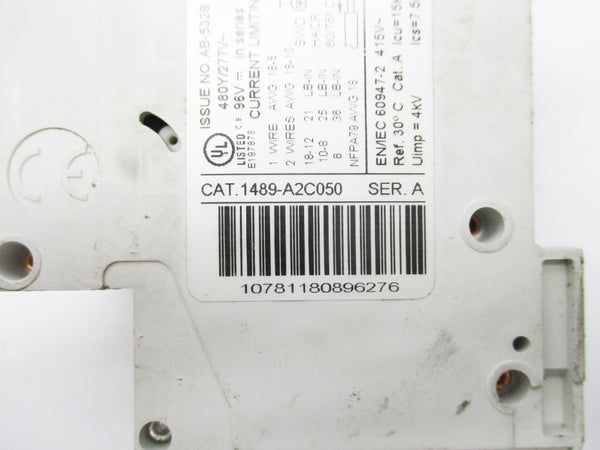 ALLEN BRADLEY 1489-A2C050 SER. A 5A 277V UNMP