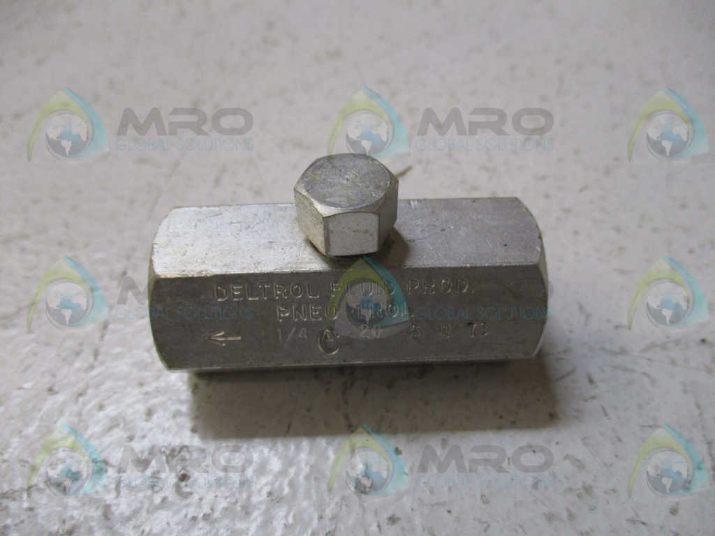 DELTROL PNEU-TROL C20S HYDRAULIC CHECK VALVE 1/4" *NEW IN BOX*