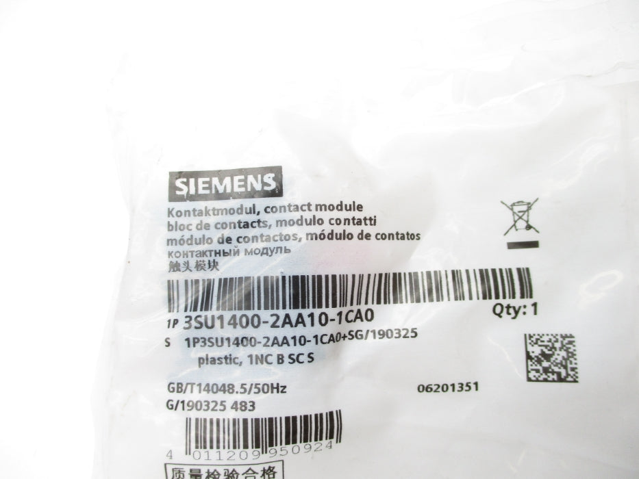 SIEMENS 3SU1400-2AA10-1CA0 NSMP