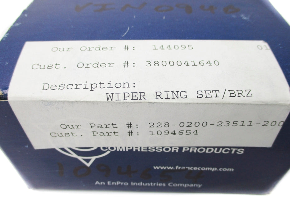 FRANCE COMPRESSOR PRODUCTS 228-0200-23511-200 1094654 NSFS