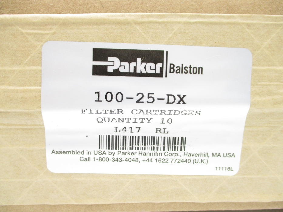 PARKER 100-25-DX (PKG OF 10) NSFS
