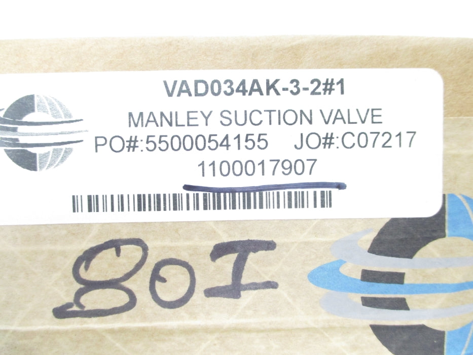 COOK MANLEY VAD034AK-3-2#1 NSFS