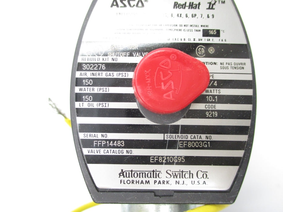ASCO EF8210G95 120/60 110/50 150PSI NSNP