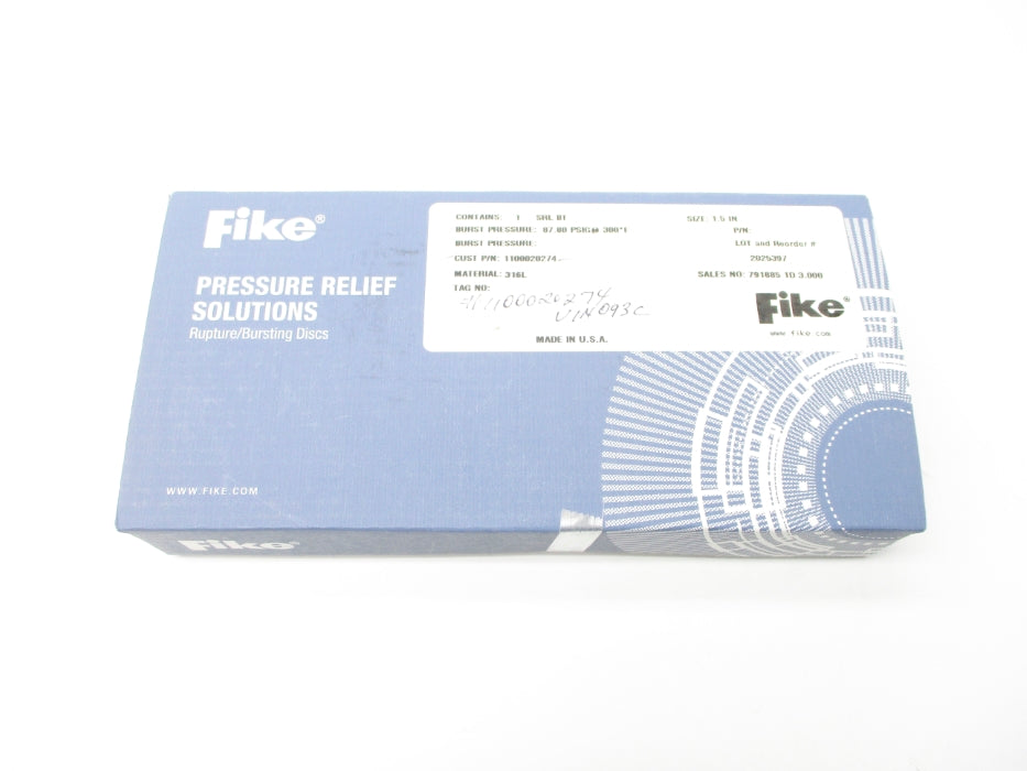 FIKE SRL-1.5 205397 87.80PSIG NSFS
