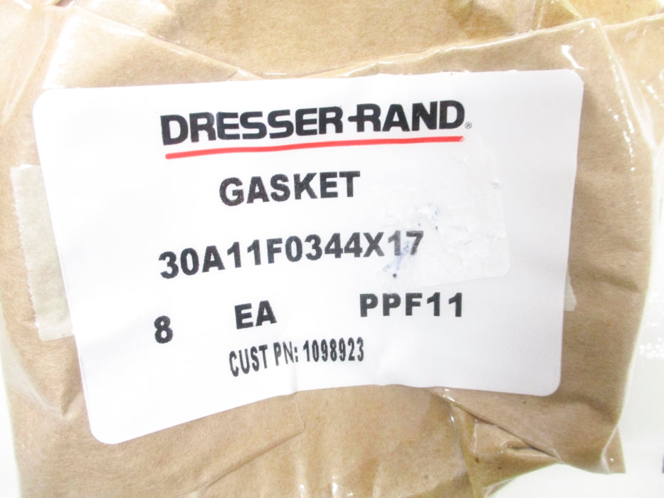 DRESSER+RAND 30A11F0344X17 (PKG OF 8) NSMP