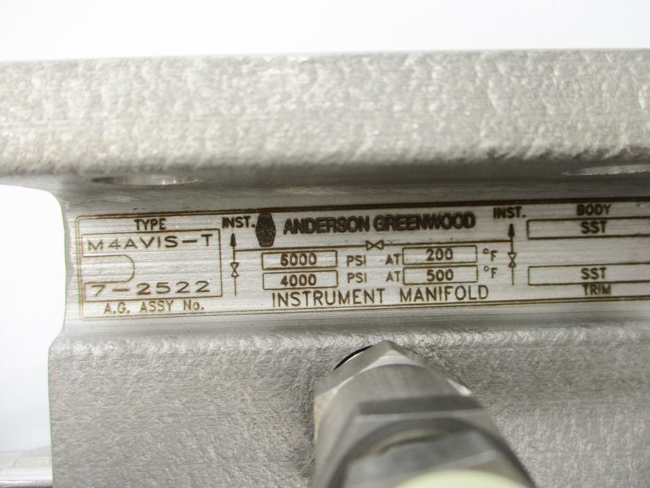 ANDERSON GREENWOOD M4AVIS-T 4000/6000PSI NSNP