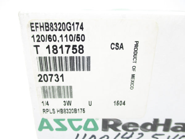 ASCO EFHB8320G174 110/120V 100PSI NSMP