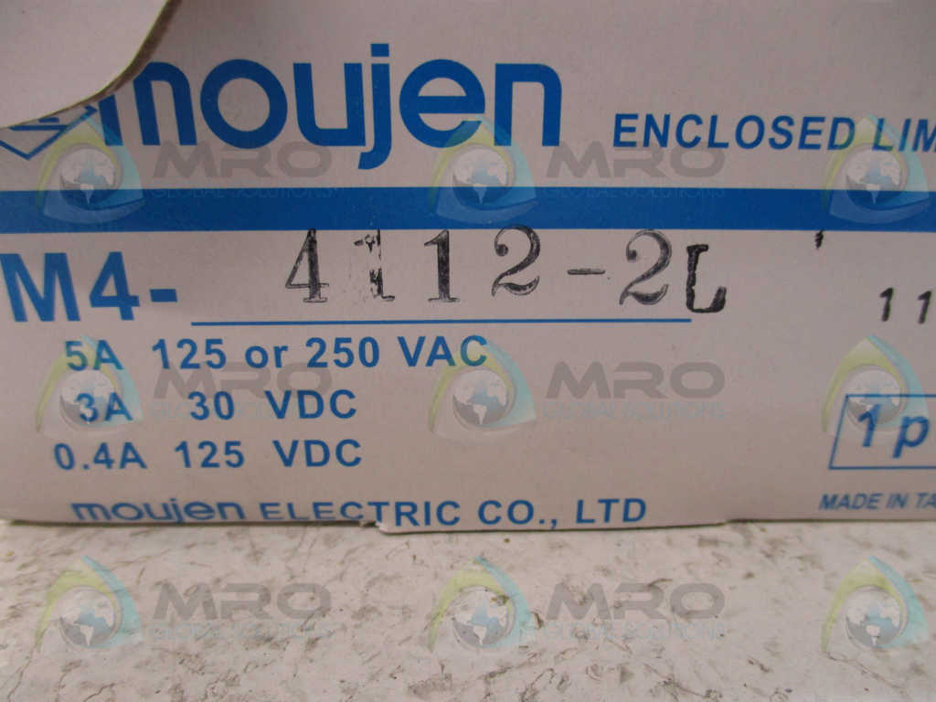 MOUJEN M4-4112-2L ENCLOSED LIMIT SWITCH *NEW IN BOX*