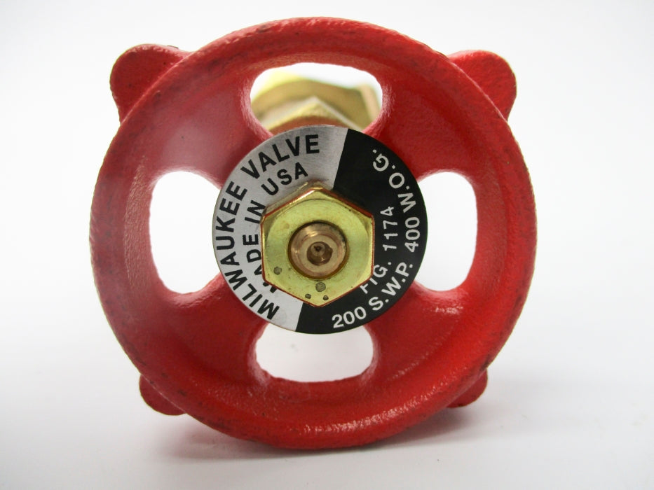 MILWAUKEE VALVE 1174 200SWP 400WOG 3/8 NSNP
