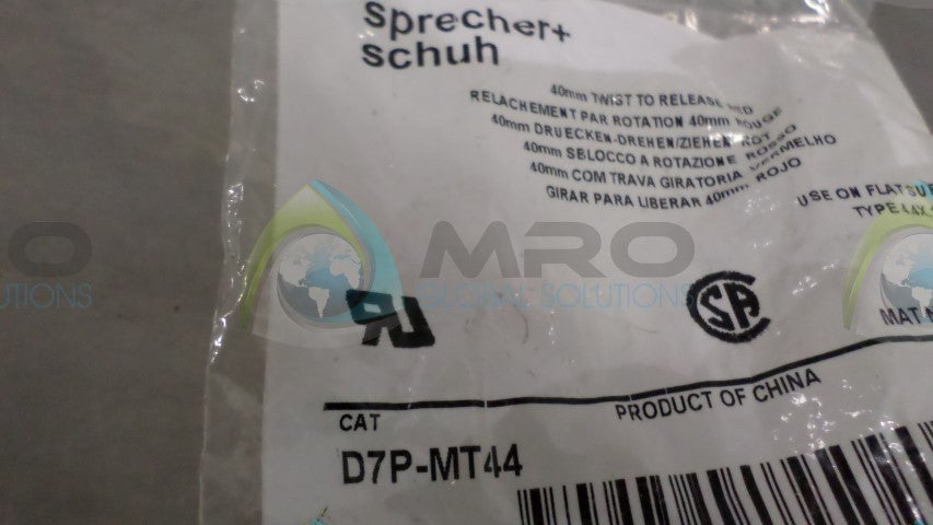 SPRECHER+SCHUH D7P-MT44 *NEW IN BAG*