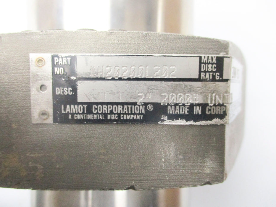 LAMOT #H20200L202 2000PSIG NSNP