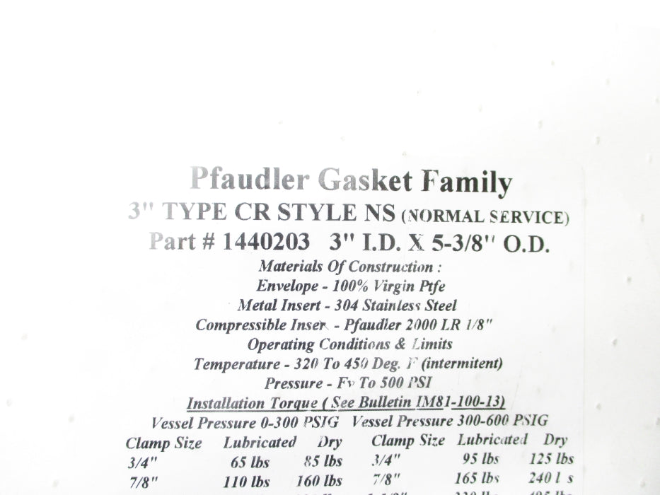 PFAUDLER 1440203 NSMP