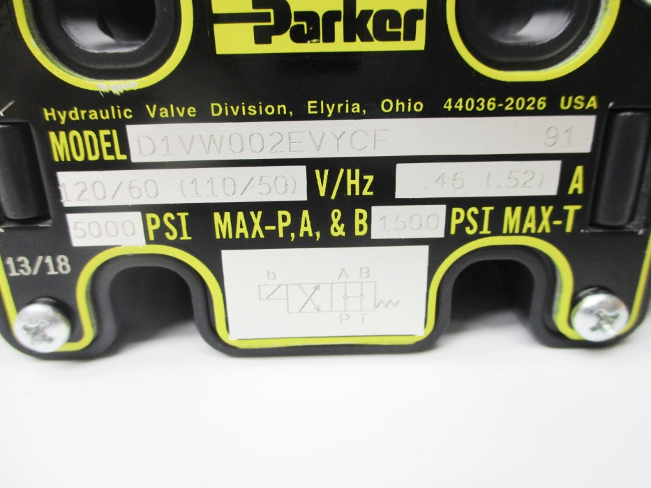 PARKER D1VW002EVYCF91 5000PSI NSMP