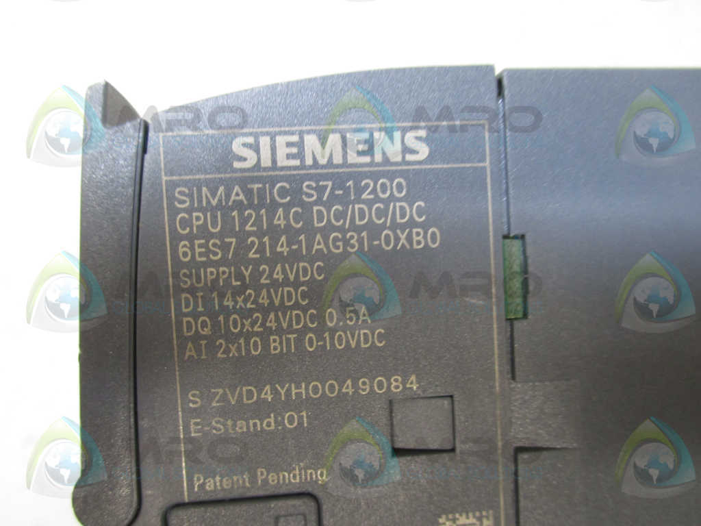 SIEMENS SIMATIC 6ES7214-1AG31-0XB0 CPU MODULE *NEW NO BOX*
