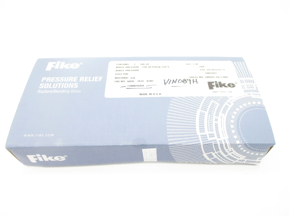 FIKE 2002463 SRLBT 220.18PSIG 434F NSFS