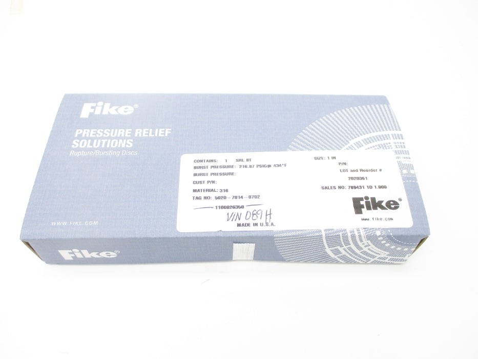 FIKE 2020361 SRLBT 216.87PSIG 434F NSFS