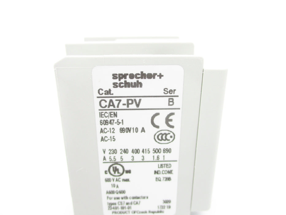 SPRECHER+SCHUH CA7-PV-22 SER. B NSNP