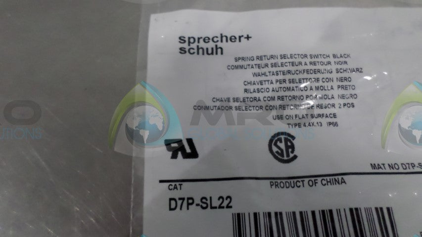 SPRECHER+SCHUH D7P-SL22 *NEW IN BAG*
