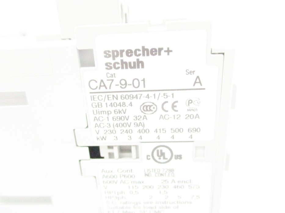 SPRECHER+SCHUH CA7-9-01 SER. A 110/120V NSMP