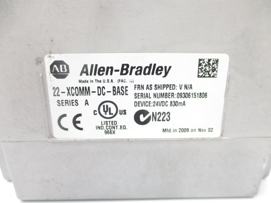 ALLEN BRADLEY 22-XCOMM-DC-BASE SER. A NSNP