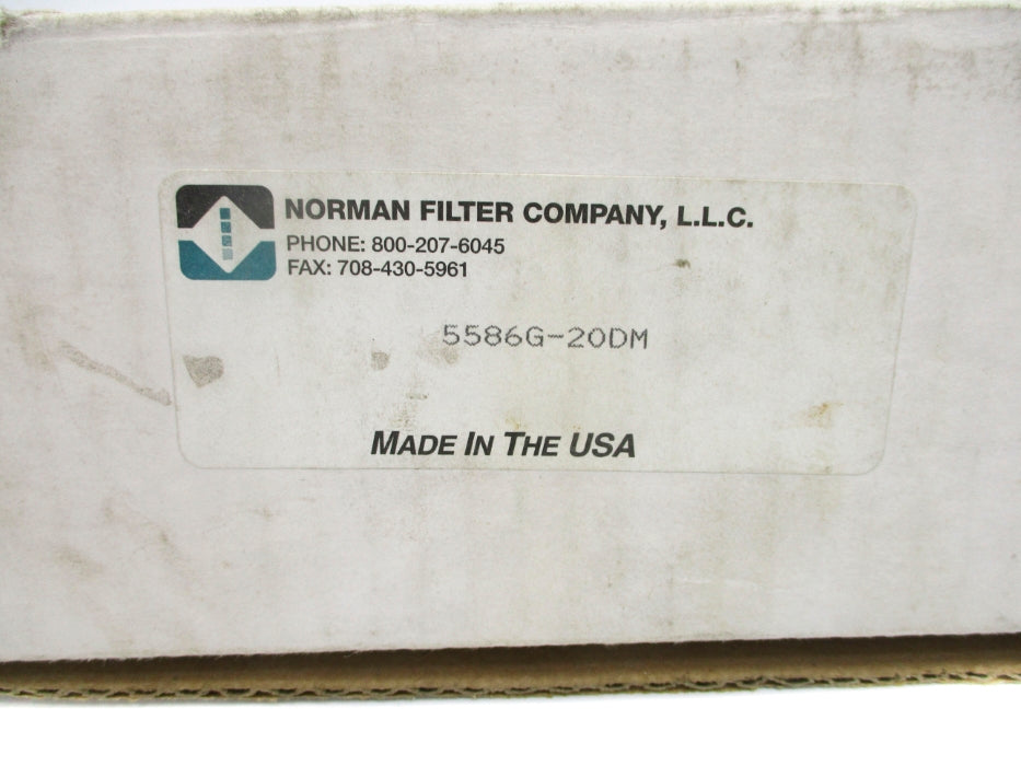NORMAN FILTER COMPANY 5586G-20DM NSMP