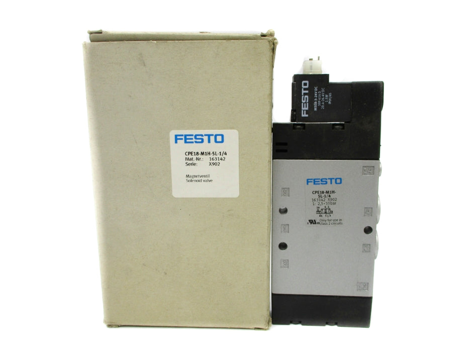 FESTO CPE18-M1H-5L-1/4 163142 SER. X902 20.4-26.4VDC NSMP