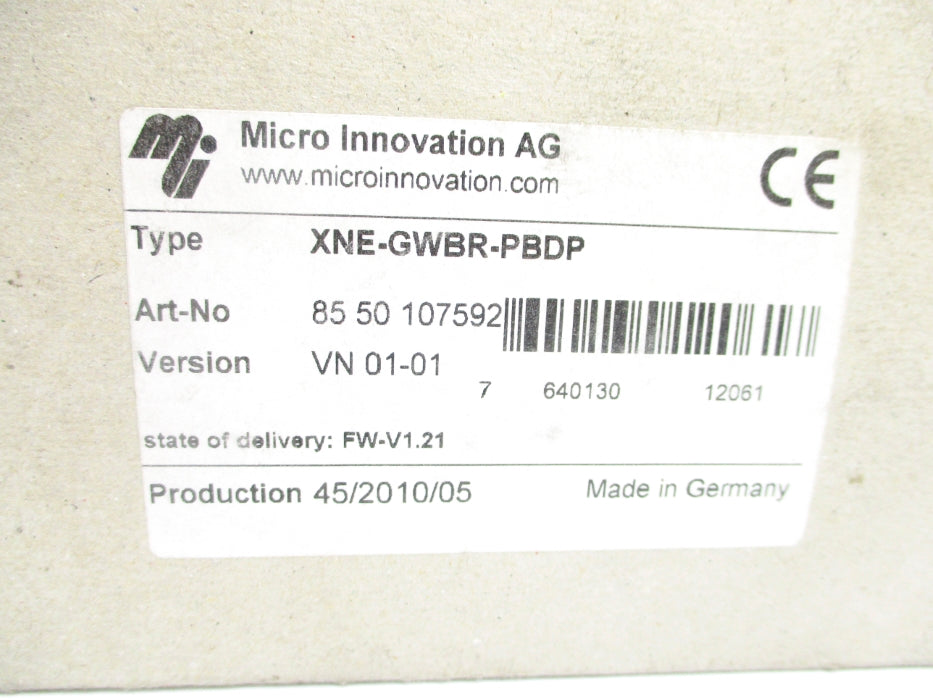 MICRO INNOVATION XNE-GWBR-PBDP NSMP