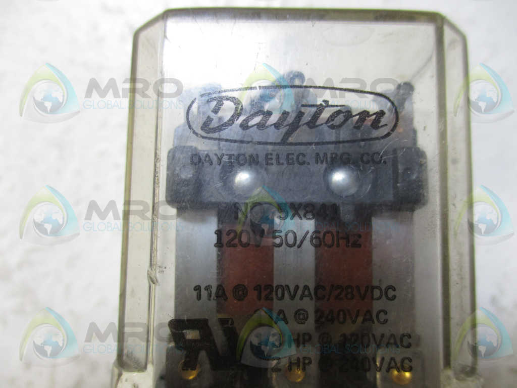 DAYTON 5X841 RELAY 120VAC *USED*