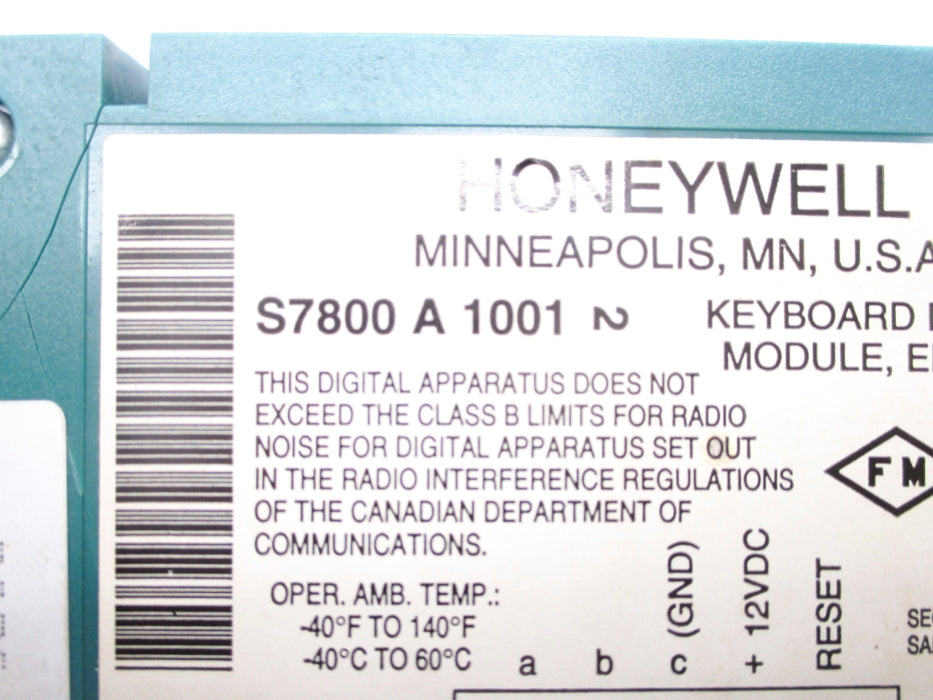 HONEYWELL S7800A1001 12VDC UNMP