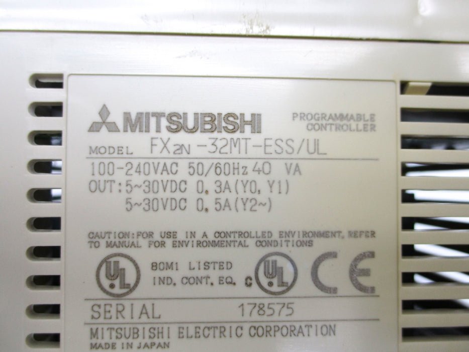 MITSUBISHI FX2N-32MT-ESS/UL (AS PICTURED) UNMP