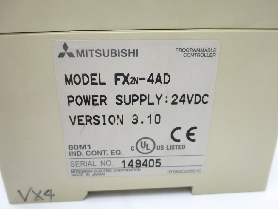MITSUBISHI FX2N-4AD (AS PICTURED) UNMP