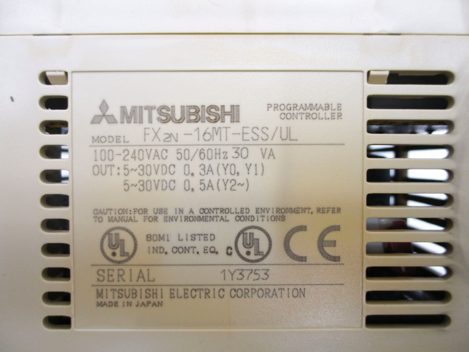 MITSUBISHI FX2N-16MT-ESS/UL UNMP