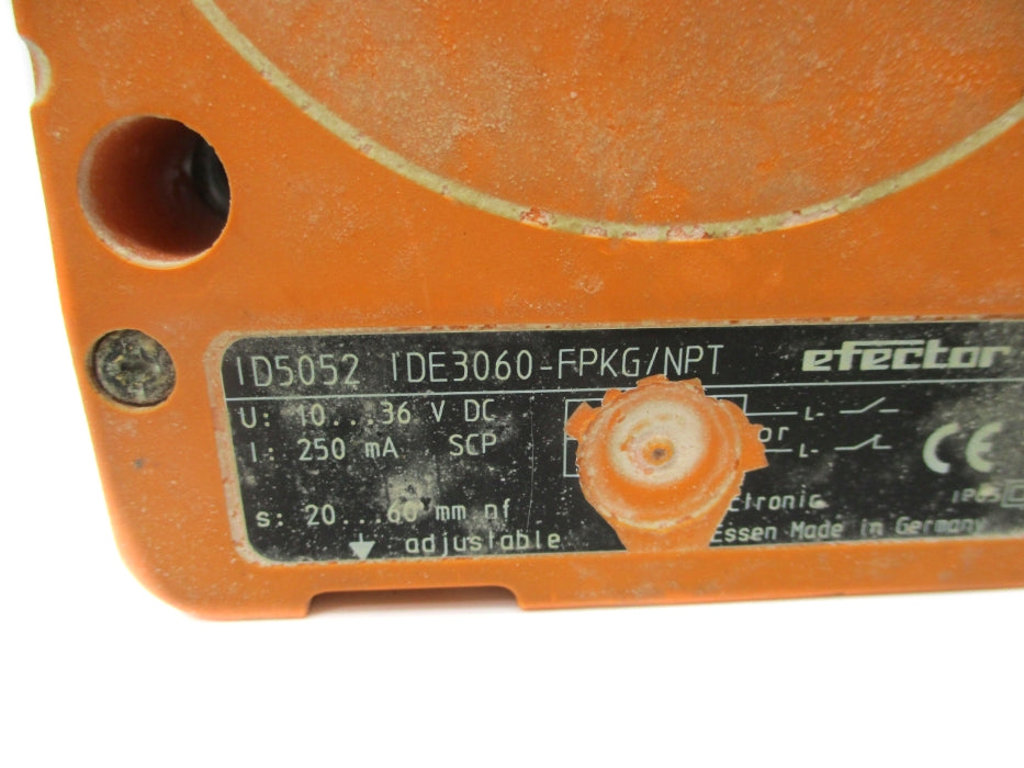 IFM EFECTOR IDE3060-FPKG/NPT ID5052 UNMP