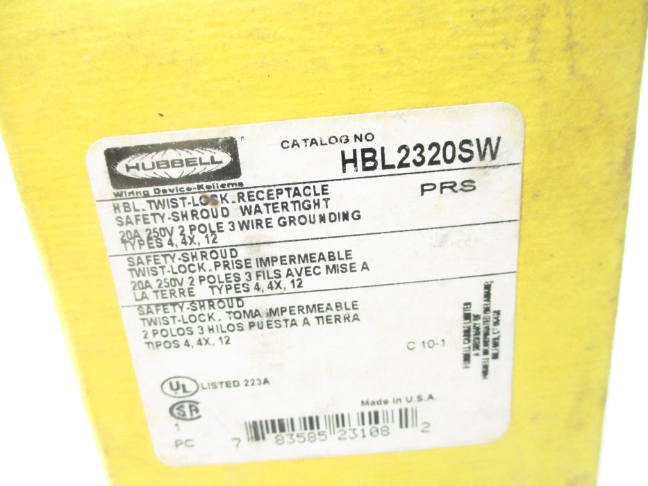 HUBBELL HBL2320SW NSMP
