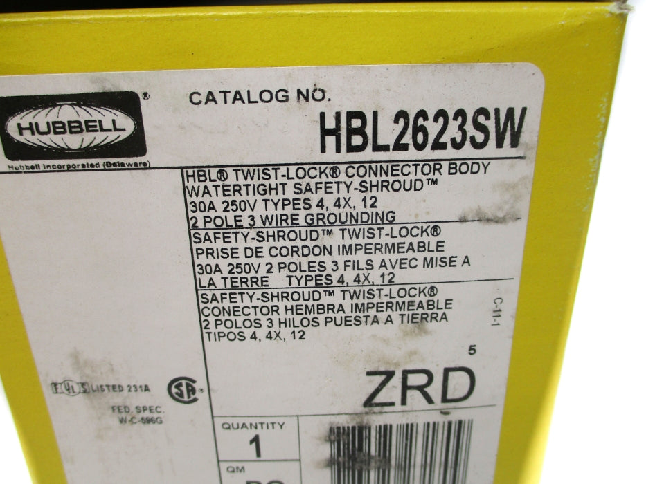 HUBBELL HBL2623SW NSMP