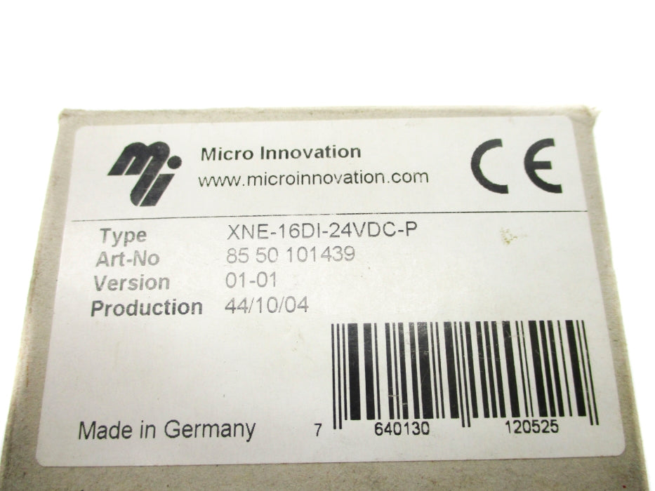 MICRO INNOVATION XNE-16DI-24VDC-P 8550101439 NSMP