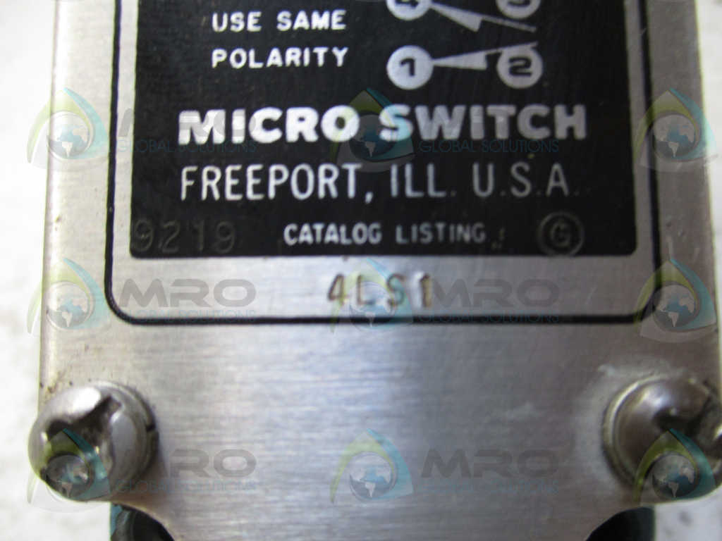 MICROSWITCH 4LS1 PRECISION LIMIT SWITCH *USED*