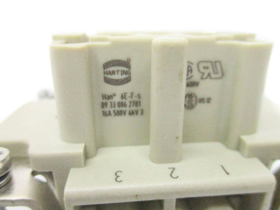 HARTING 09330062701 HAN6E-F-S 500V 16A NSNP