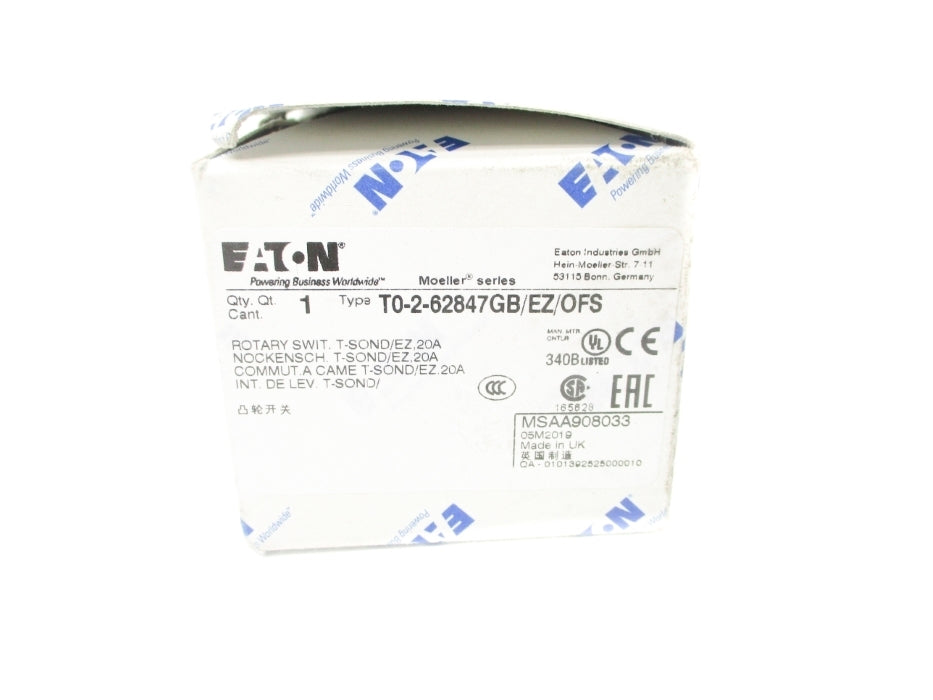EATON T0-2-62847GB/EZ/OFS NSMP