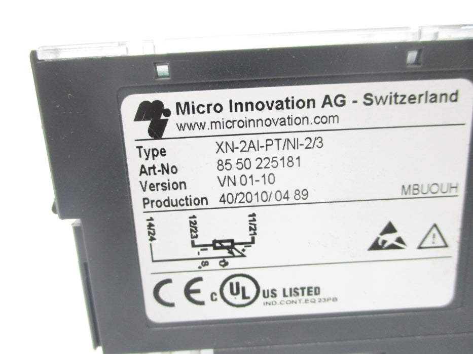 MICRO INNOVATION XN-2AI-PT/NI-2/3 UNMP