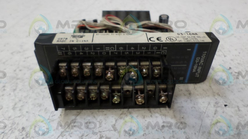 AUTOMATION DIRECT D3-16NA INPUT MODULE *USED*