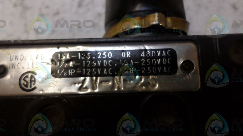 OMRON ZV-N-2S LIMIT SWITCH *USED*