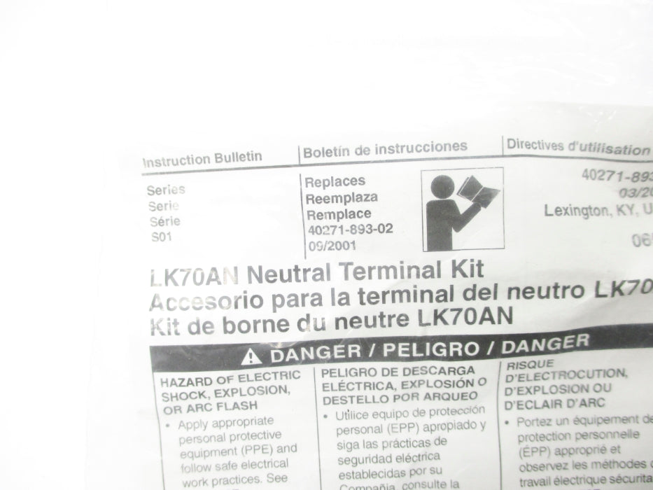 SQUARE D LK70AN SER. S01 NSMP