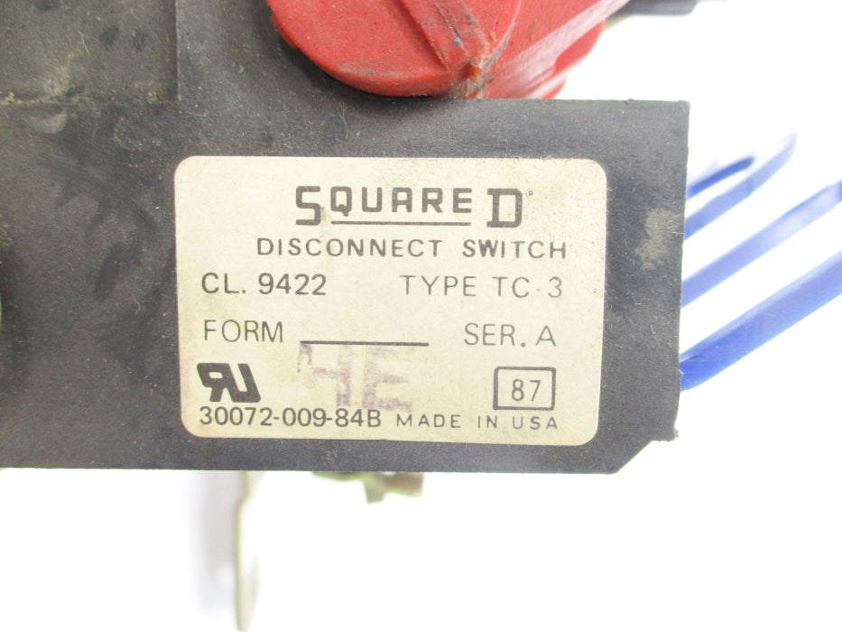 SQUARE D 9422TC3 SER. A NSNP