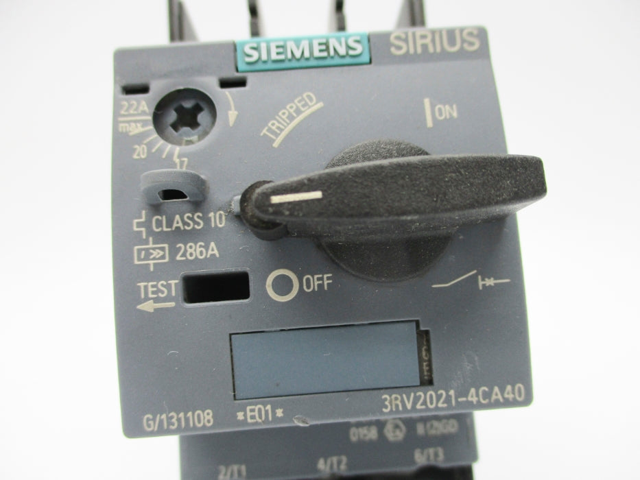 SIEMENS 3RV2021-4CA40 17-22A NSNP